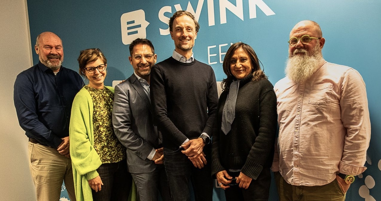 Jean-Pierre Kahlmann, Nina Brugman, Ron Beenen (director of business development Europe at Deque), Niels van Buren, Preety Kumar (CEO of Deque) and Matthew Luken (senior vice president at Deque)